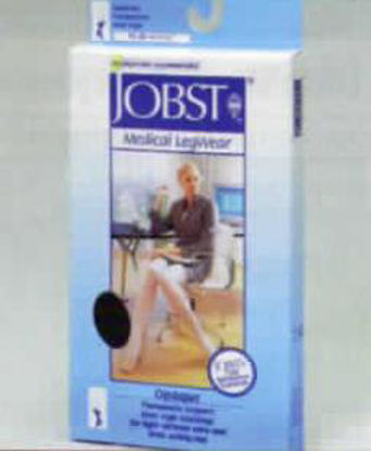 Picture of Compression Stocking JOBST® Opaque Thigh High Small Natural Closed Toe115508