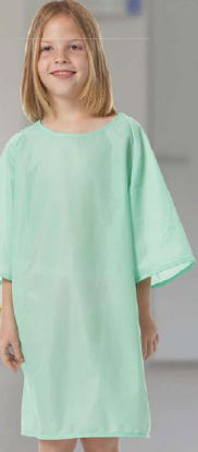 Picture of Patient Exam Gown Small (Size 2 to 4) Yellow Reusable5670-S