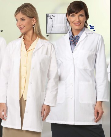 Picture of Lab Jacket White X-Small Hip Length Reusable436 XS