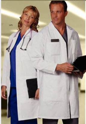 Picture of Lab Coat White Large Knee Length Reusable1475-LG