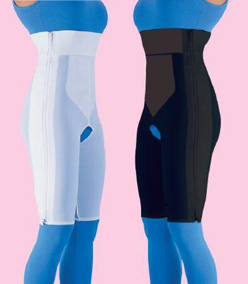 Picture of Compression Girdle Above the Knee / High Waist White MediumF020604