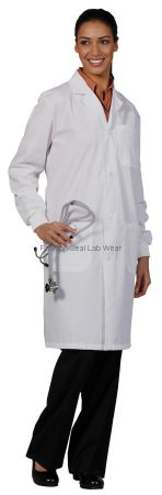 Picture of Lab Coat White X-Small Knee Length Reusable3420-XS