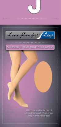 Picture of Compression Stocking Loving Comfort® Thigh High Medium Beige Closed Toe1676 BEI MD