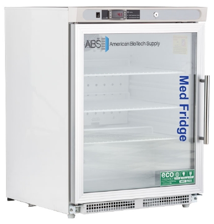 Picture of Undercounter Refrigerator ABS® Pharmaceutical 4.5 cu.ft. 1 Glass Door Automatic DefrostPH-ABT-HC-UCBI-0404G-ADA-LH