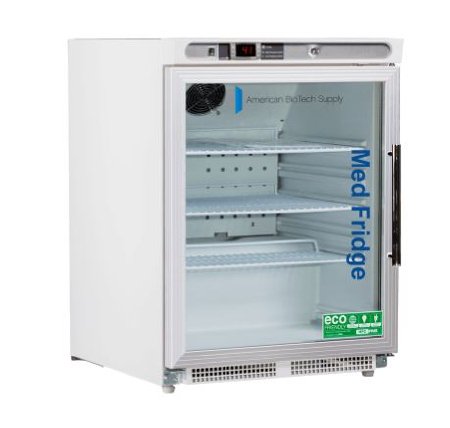 Picture of Undercounter Refrigerator ABS® Med Fridge Laboratory Use 4.6 cu.ft. 1 Glass Door Cycle DefrostABT-HC-UCBI-0404G-LH