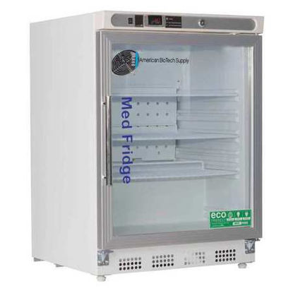 Picture of Undercounter Refrigerator ABS® Pharmaceutical 4.5 cu.ft. 1 Glass Door Automatic DefrostPH-ABT-HC-UCBI-0404G-LH
