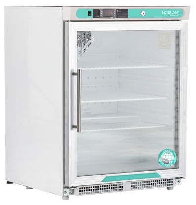 Picture of Refrigerator Nor-Lake Scientific® Laboratory Use 4.5 cu.ft. 1 Glass Door Manual DefrostPR051WWGADA/0