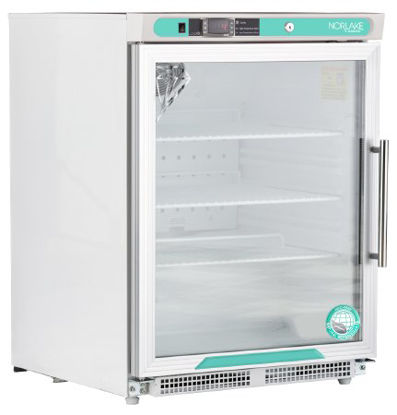 Picture of Refrigerator Nor-Lake Scientific® Laboratory Use 4.5 cu.ft. 1 Glass Door Manual DefrostPR051WWGADALH/0