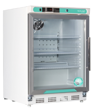 Picture of Undercounter Refrigerator Nor-Lake Scientific® Laboratory Use 4.5 cu.ft. 1 Glass Door Manual DefrostPR051WWGLH/0