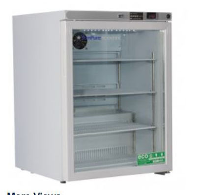 Picture of Undercounter Refrigerator Tempure Scientific™ Pharmaceutical 5.2 cu.ft. 1 Swing Glass Door Automatic DefrostVCFR-5.2-G-HC