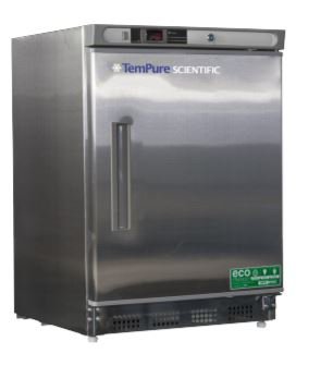 Picture of Undercounter Refrigerator Tempure Scientific™ Pharmaceutical 4.5 cu.ft. 1 Solid Door Automatic DefrostUCR-4.5-S-HC-SS