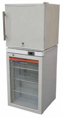 Picture of Refrigerator / Freezer Tempure Scientific™ Pharmaceutical 4 cu.ft. 2 Swing Glass Doors Automatic DefrostVRF-4-HC15-KIT W/2 DLFT2LISO