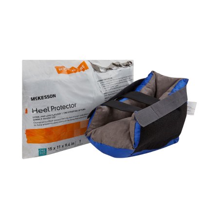 Picture of Heel Protector McKesson One Size Fits Most Black / Blue16-7305