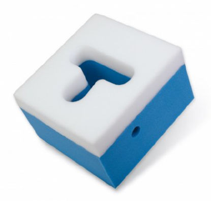 Picture of Prone Head Positioner with Tube Access Procare® Premium 9-1/2 W X 10-1/2 D X 7 H Inch Foam Freestanding79-90871