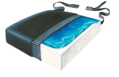 Picture of Seat Cushion Skil-Care™ 18 W X 16 D X 2-1/2 H Inch Foam / Gel751011