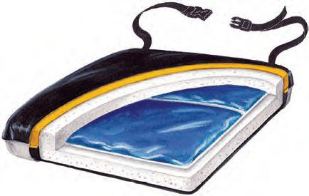 Picture of Seat Cushion Econo-Gel 20 W X 16 D X 2 H Inch Foam / Gel751153