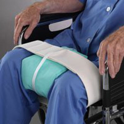 Picture of Hip Abduction Cushion Posey® 7 W X 8 D X 5 H Inch Bead-Filled Hook and Loop Strap Fastening6302S