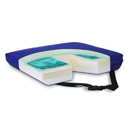 Picture of Coccyx Support Seat Cushion APEX CORE™ 20 W X 16 D X 3 H Inch Foam / Gel9599-GC-201603