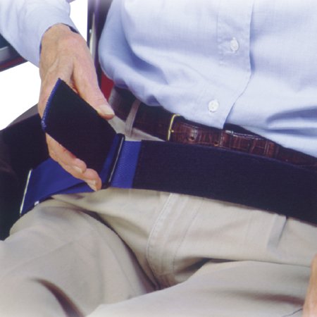 Picture of Resident-Release Wheelchair Safety Belt Skil-Care™ One Size Fits Most Quick Release Buckle (Side Release) Screws Attached to Wheelchair701010
