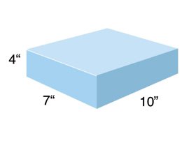 Picture of Positioner Block AliMed® 7 W X 10 D X 4 H Inch Foam Freestanding931704