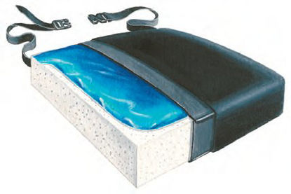 Picture of Bariatric Seat Cushion Bari-Gel™ 30 W X 2 D X 3 H Inch Foam / Gel915139