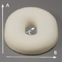 Picture of Donut Seat Cushion 12 W X 14-1/2 D X 2-1/2 Inch FoamM10-070