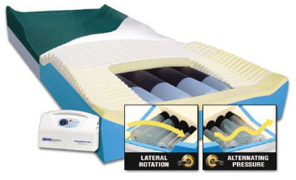 Picture of Bed Mattress System PressureGuard® APM2 Safety Supreme™ Alternating Pressure / Lateral Rotation 35 X 75 X 7 InchSAF5875-29