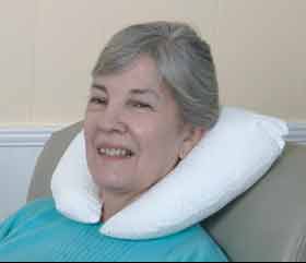 Picture of Crescent Neck Pillow Crescent-Pillo™ Soft 10-1/2 X 13 Inch White Reusable60744