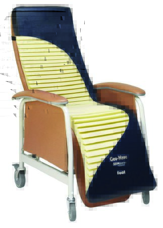 Picture of Bariatric Geri-Chair / Recliner Cushion Geo-Wave™ 28 W X 68 D Inch FoamWAVE28-01