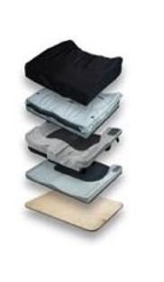 Picture of Seat Cushion JAY® J2™ Deep Contour 20 W X 18 D X 4 H Inch Foam / Fluid2408