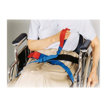 Picture of Resident-Release Slider Belt Skil-Care™ One Size Fits Most Hook and Loop Closure Screws Attached to Wheelchair610315