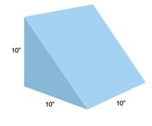 Picture of Positioning Wedge AliMed® 10 W X 10 D X 10 H Inch Foam Freestanding931714