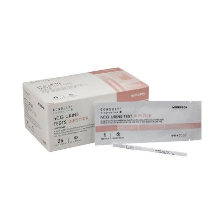 Picture of Rapid Test Kit McKesson Consult™ Fertility Test hCG Pregnancy Test Urine Sample 25 Tests5000