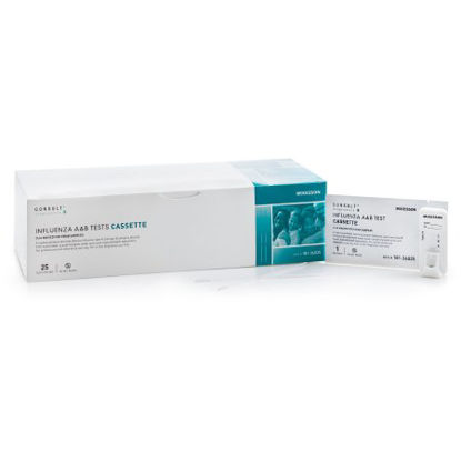Picture of Rapid Test Kit McKesson Consult™ Infectious Disease Immunoassay Influenza A + B Nasal Swab / Nasopharyngeal Wash / Nasopharyngeal Aspirate Sample 25 Tests181-36025