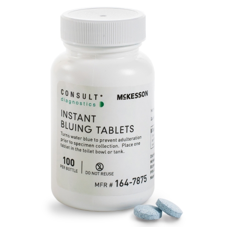 Picture of Instant Bluing Tablets McKesson Consult™ Blue, 100 Tests For Use In Toilet Water164-7875