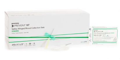 Picture of McKesson Prevent® Blood Collection Set 21 Gauge 3/4 Inch Needle Length Safety Needle 12 Inch Tubing Sterile2193