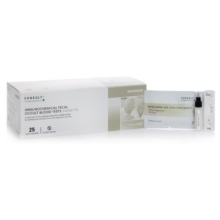 Picture of Rapid Test Kit Consult™ Colorectal Cancer Screening Fecal Occult Blood Test (iFOB or FIT) Stool Sample 25 Tests4487