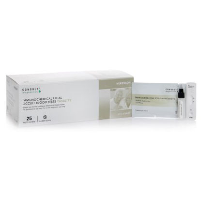 Picture of Rapid Test Kit Consult™ Colorectal Cancer Screening Fecal Occult Blood Test (iFOB or FIT) Stool Sample 25 Tests4487
