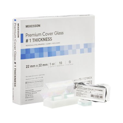 Picture of Cover Glass McKesson Square No. 1 Thickness 22 X 22 mm70-1121MCK