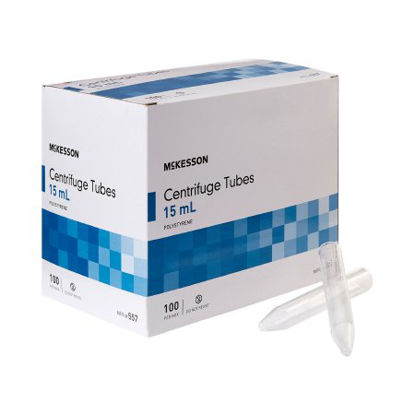 Picture of Centrifuge Tube Conical Bottom Plain 15 mL Without Color Coding Without Closure Polystyrene Tube557