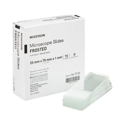 Picture of Microscope Slide McKesson 1 X 3 Inch X 1 mm Frosted End16-7132