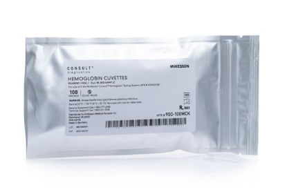 Picture of Microcuvette McKesson Consult® Hb Anemia Screen Hemoglobin For use with the McKesson Consult® Hb Hemoglobin Testing System, MFR 900MCKSP 100 Microcuvettes per Vial 10 μL900-100MCK