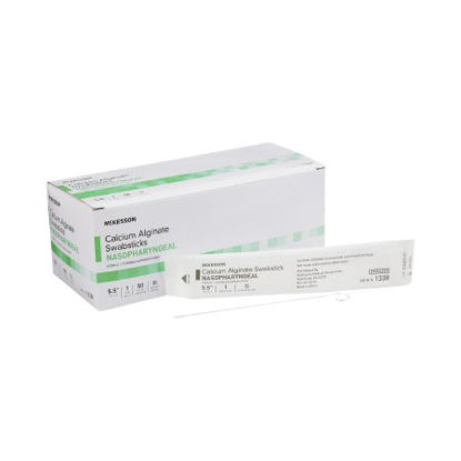 Picture of Nasopharyngeal Collection Swab McKesson 5-1/2 Inch Length Sterile1338