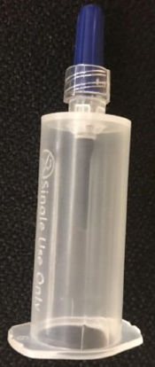 Picture of Blood Transfer Device with Luer Lock Adapter McKesson Clear, Plastic For the Needleless Transfer of BloodMBT01