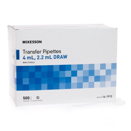 Picture of McKesson Transfer Pipette 3.9 mL Capacity 0.5 to 1 mL Graduation Increments NonSterile16-1910