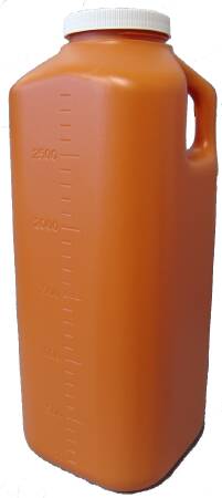 Picture of 24 Hour Urine Specimen Collection Container McKesson Polypropylene 3,000 mL (101 oz.) Screw Cap Unprinted NonSterile16-9528