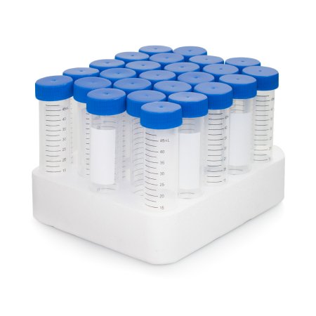 Picture of McKesson Centrifuge Tube Conical Bottom Plain 30 X 115 mm 50 mL Blue Screw Cap Polypropylene Tube177-6289