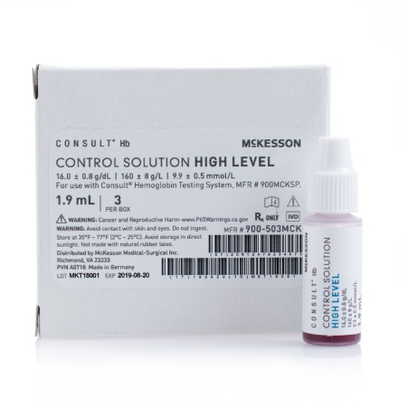 Picture of Control Consult™ Hb Hemoglobin High Level 3 X 1.9 mL900-503MCK