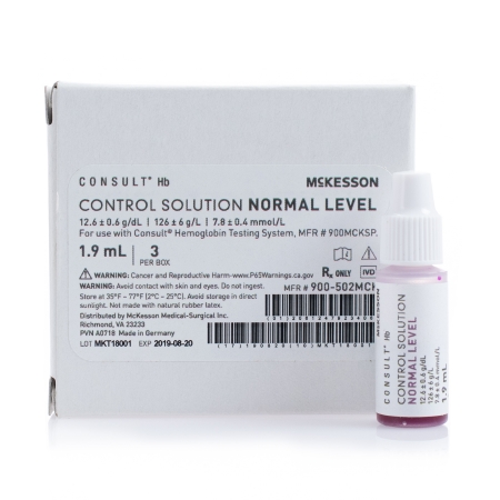 Picture of Control Consult™ Hb Hemoglobin Normal Level 3 X 1.9 mL900-502MCK