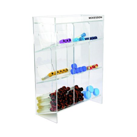 Picture of Tiered Tube Organizer McKesson 9 Place Clear 5-1/2 X 11-1/2 X 16 Inch3118